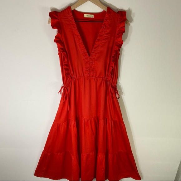 Stark X Le' Vi Dress Size Small in Red - Picture 2 of 7